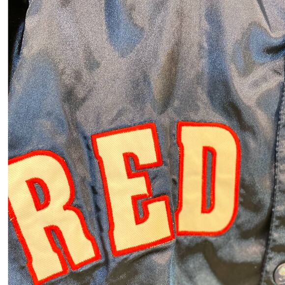 VTG MightyMac Kids Red Sox Embroidered Varsity Jacket 8/10 - Picture 9 of 11